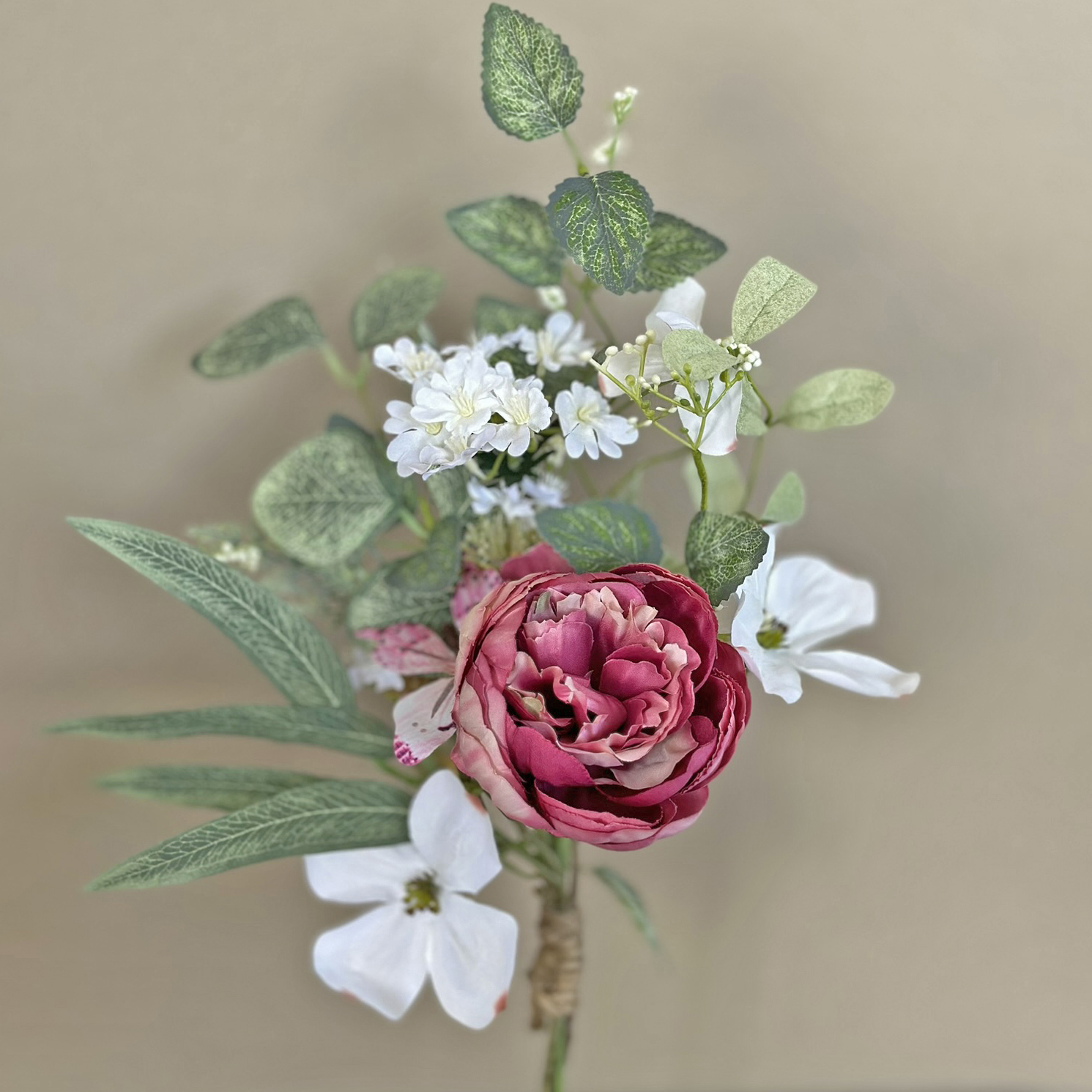 BOUQUET RASPBY PEONY/DOGWD